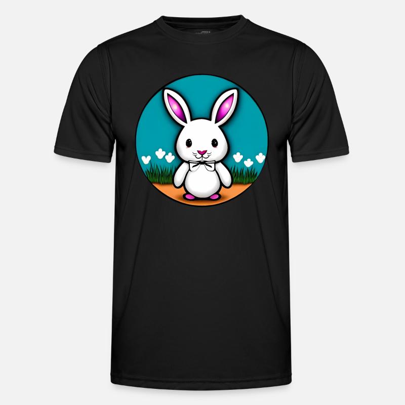 Little Bunny Easter Bunny - Men's Functional T-Shirt - black