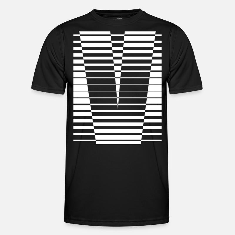 INITIAL V - Men's Functional T-Shirt - black