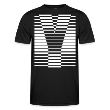 INITIAL Y - Men's Functional T-Shirt - black - Front - AI Model Male 178 dark (178cm)