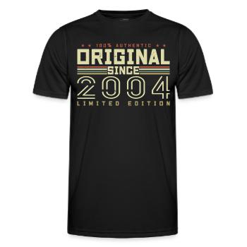 Original 2004 Retro 2004 Geburtstagsgeschenk 2004 - Männer Funktions-T-Shirt - Schwarz - Vorne - AI Model Male 178 dark (178cm)