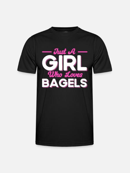 Bagel Food Gift Bagel - Men's Functional T-Shirt - black