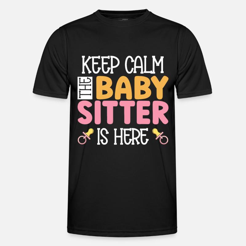 Babysitter Geschenk Babysitting Bester Babysitter - Männer Funktions-T-Shirt - Schwarz