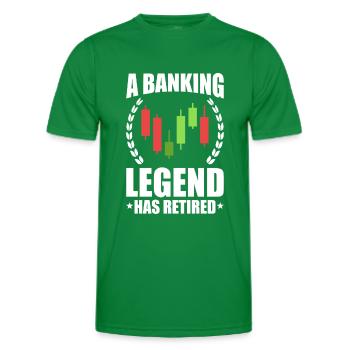 Banquier Banque Argent Banquier - T-shirt sport Homme - vert - Devant - AI Model Male 178 dark (178cm)