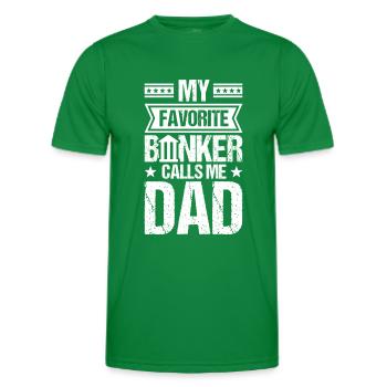 Banquier Banque Argent Banquier - T-shirt sport Homme - vert - Devant - AI Model Male 178 dark (178cm)