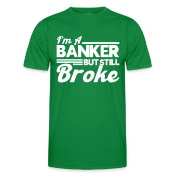 Bänker Bank Geld Banker - Männer Funktions-T-Shirt - Kelly Green - Vorne - AI Model Male 178 dark (178cm)