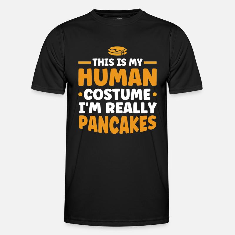 Pancake Lover Gift Pancake Saying - Men's Functional T-Shirt - black