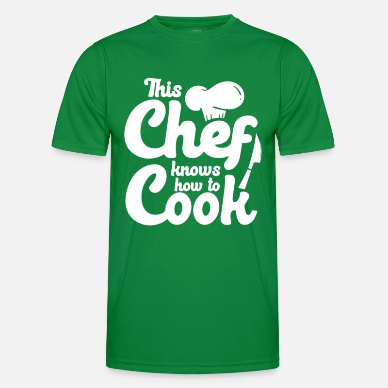 Küchenchef Spruch Geschenk Lustig Koch Männer Funktions-T-Shirt