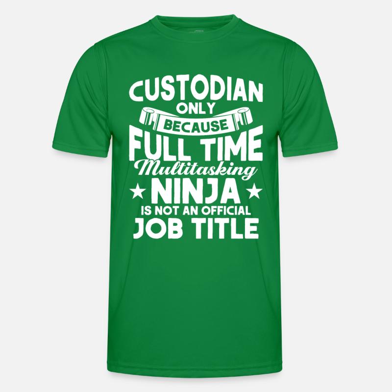 Janitor Gift School Janitor Men's Functional T-Shirt