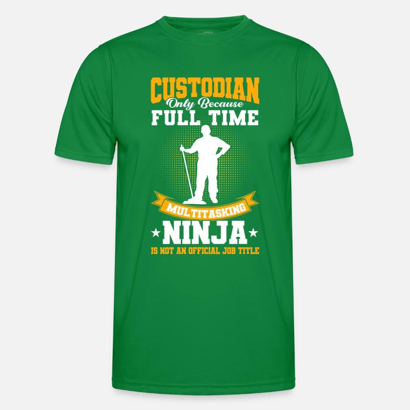 Janitor Gift School Janitor Men's Functional T-Shirt