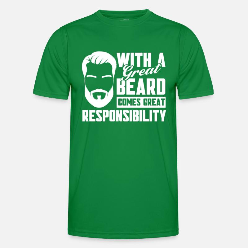 Beards Saying Funny Beard Gift Beard Men's Functional T-Shirt