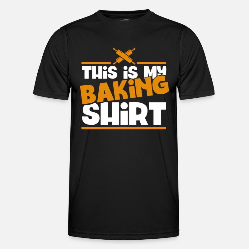 Bäckerei Backen Bäckerin Bäcker - Männer Funktions-T-Shirt - Schwarz