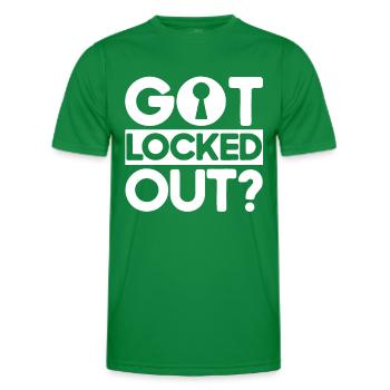 Locksmith Lock Picking Employee Locksmith - Men's Functional T-Shirt - kelly green - Front - AI Model Male 178 dark (178cm)