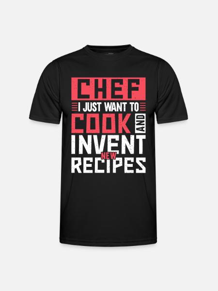 Chef Quote Gift Funny Chef - Men's Functional T-Shirt - black