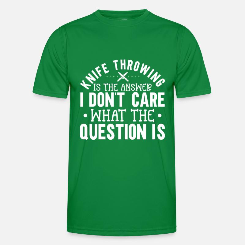 Messerwurfscheibe Geschenk Messerwerfer Männer Funktions-T-Shirt