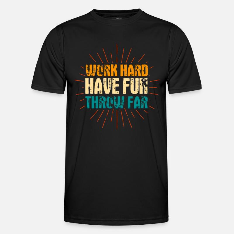 Discus Throw Discus Thrower Gift - Men's Functional T-Shirt - black