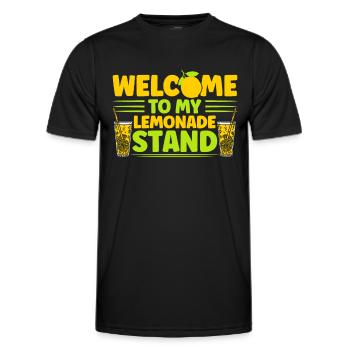 Limonadenstand Zitronensaft Limonade Geschäft - Männer Funktions-T-Shirt - Schwarz - Vorne - AI Model Male 178 dark (178cm)