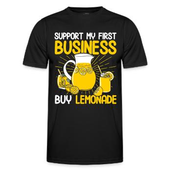 Limonadenstand Zitronensaft Limonade Geschäft - Männer Funktions-T-Shirt - Schwarz - Vorne - AI Model Male 178 dark (178cm)