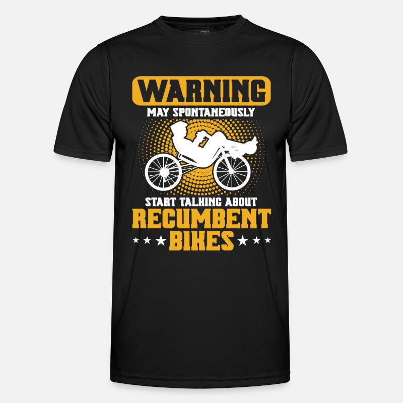 Vélo couché Cycliste couché T-shirt sport Homme