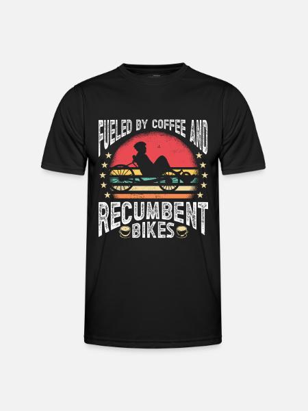Liegerad Liegeradfahrer Radfahrer - Männer Funktions-T-Shirt - Schwarz