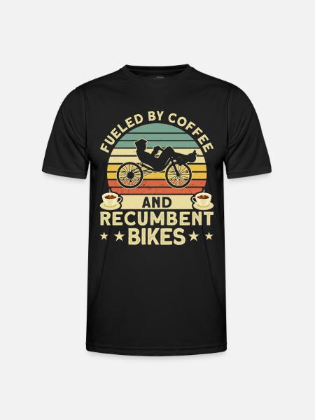 Liegerad Liegeradfahrer Radfahrer - Männer Funktions-T-Shirt - Schwarz