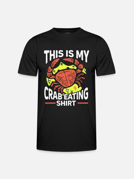 Seafood lover gift seafood - Men's Functional T-Shirt - black