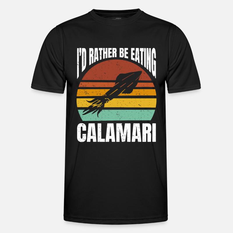 Seafood lover gift seafood - Men's Functional T-Shirt - black