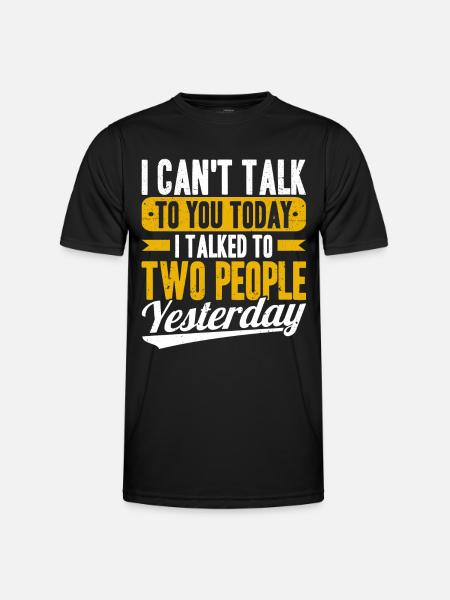 Introverted Gift Sarcastic Introverted - Men's Functional T-Shirt - black
