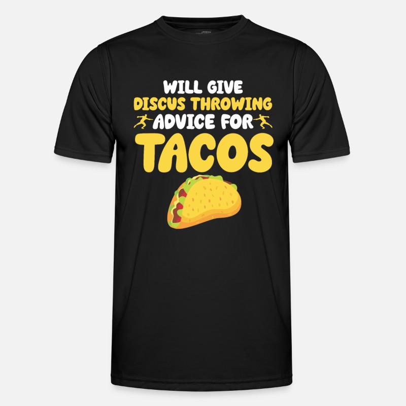 Diskuswerfer Geschenk Diskuswerfen - Männer Funktions-T-Shirt - Schwarz