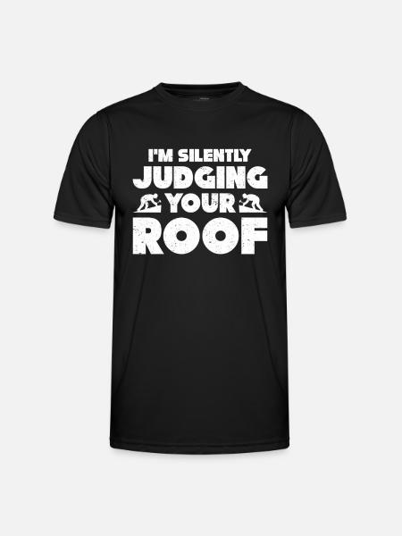 Dachdecker Geschenk Arbeit Handwerker Dachdecker - Männer Funktions-T-Shirt - Schwarz