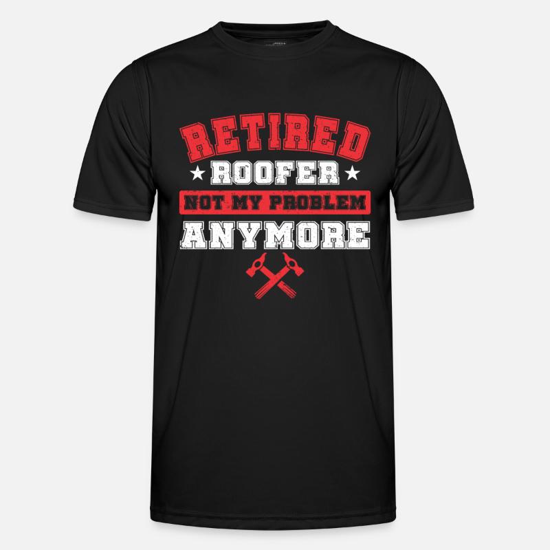 Dachdecker Geschenk Arbeit Handwerker Dachdecker - Männer Funktions-T-Shirt - Schwarz