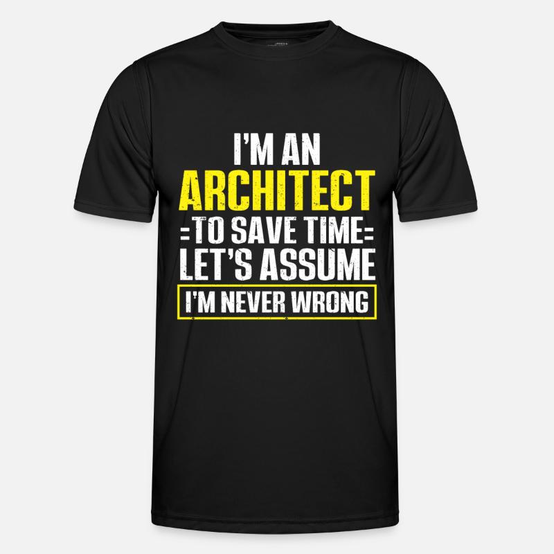 Architect's Gift, Architecture Lover - Men's Functional T-Shirt - black