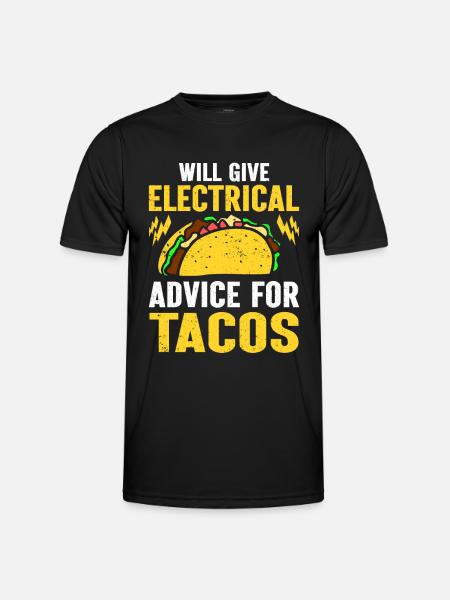 Electrician Gift - Men's Functional T-Shirt - black