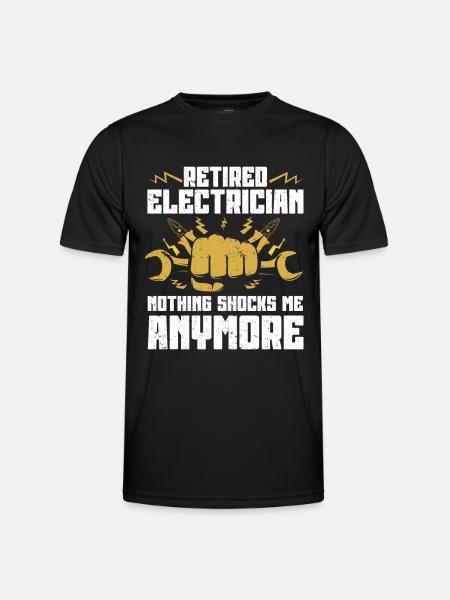 Electrician Gift - Men's Functional T-Shirt - black