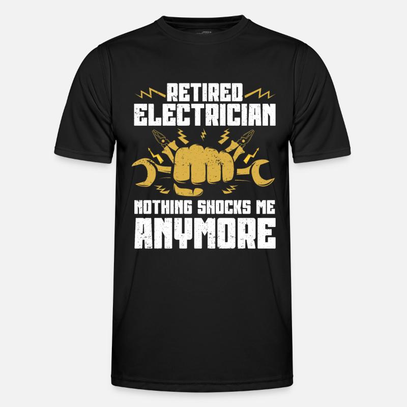 Elektriker Geschenk - Männer Funktions-T-Shirt - Schwarz