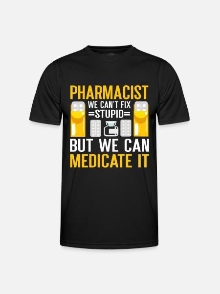 Apothecary Gift Pharmacy - Men's Functional T-Shirt - black