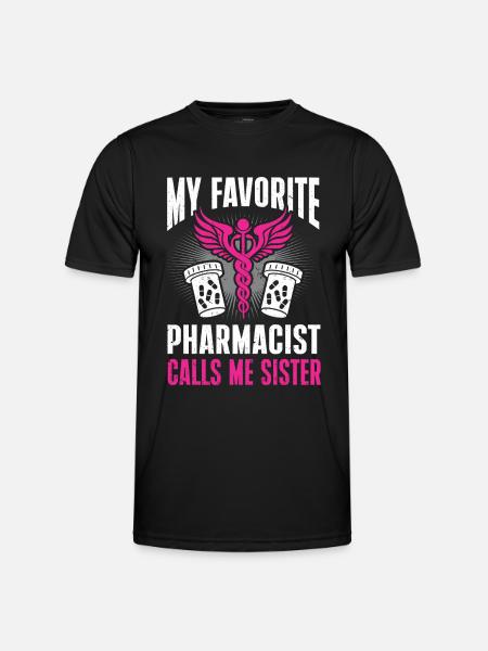 Apothecary Gift Pharmacy - Men's Functional T-Shirt - black