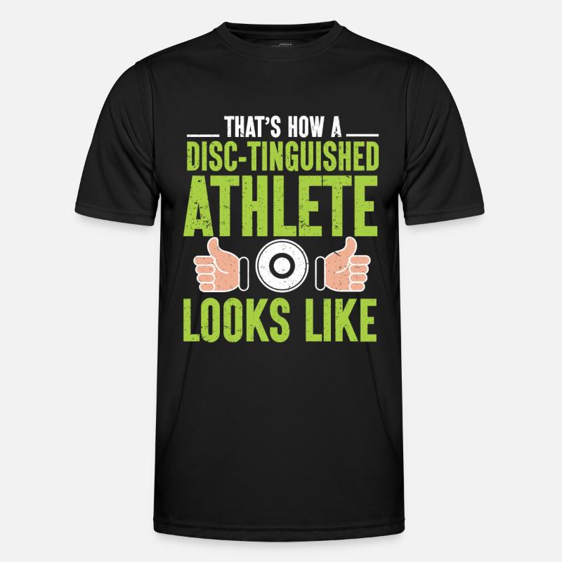 Discus thrower Athletics Disc throw - Men's Functional T-Shirt - black