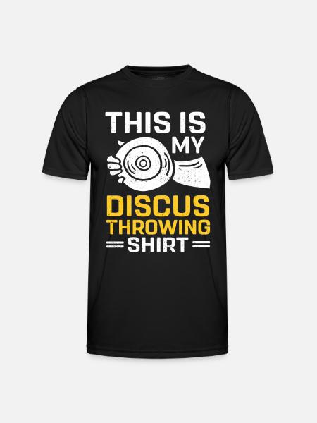 Discus thrower Athletics Disc throw - Men's Functional T-Shirt - black