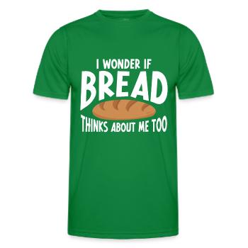 Bread Baking Bakery Baker - Men's Functional T-Shirt - kelly green - Front - AI Model Male 178 dark (178cm)