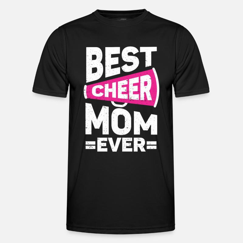 Cheerleader Cheerleading Cheer Mutter - Männer Funktions-T-Shirt - Schwarz