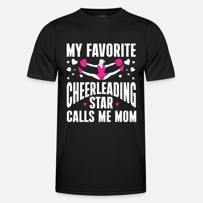 Cheerleader Cheerleading Cheer Mutter - Männer Funktions-T-Shirt - Schwarz