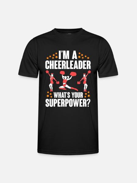 Cheerleader Cheerleading Cheer - Men's Functional T-Shirt - black