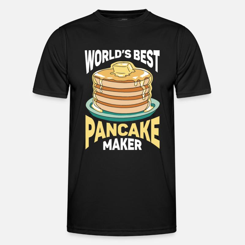 Pancake Saying Breakfast Pancakes - Men's Functional T-Shirt - black