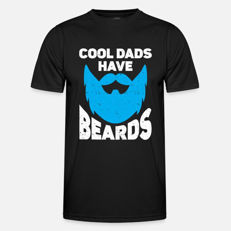 Bart Spruch Bärtiger Vater Ehemann Geschenk, Bart - Männer Funktions-T-Shirt - Schwarz