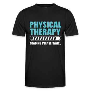 Physiotherapeut Physio Physiotherapie - Männer Funktions-T-Shirt - Schwarz - Vorne - AI Model Male 178 dark (178cm)