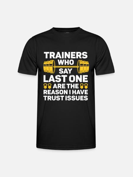 Personlig træner Træner Gym Træning Fitness træner - Funktionsshirt til herrer - sort