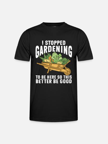 Gartenbau LandschaftsbauGarten Gärtner - Männer Funktions-T-Shirt - Schwarz