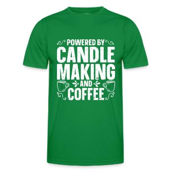 Candle Maker Candle Making - Men's Functional T-Shirt - kelly green - Front - AI Model Male 178 dark (178cm)