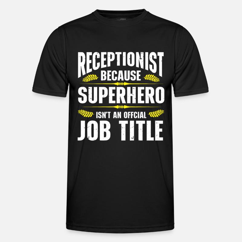 Receptionist Office Worker - Men's Functional T-Shirt - black