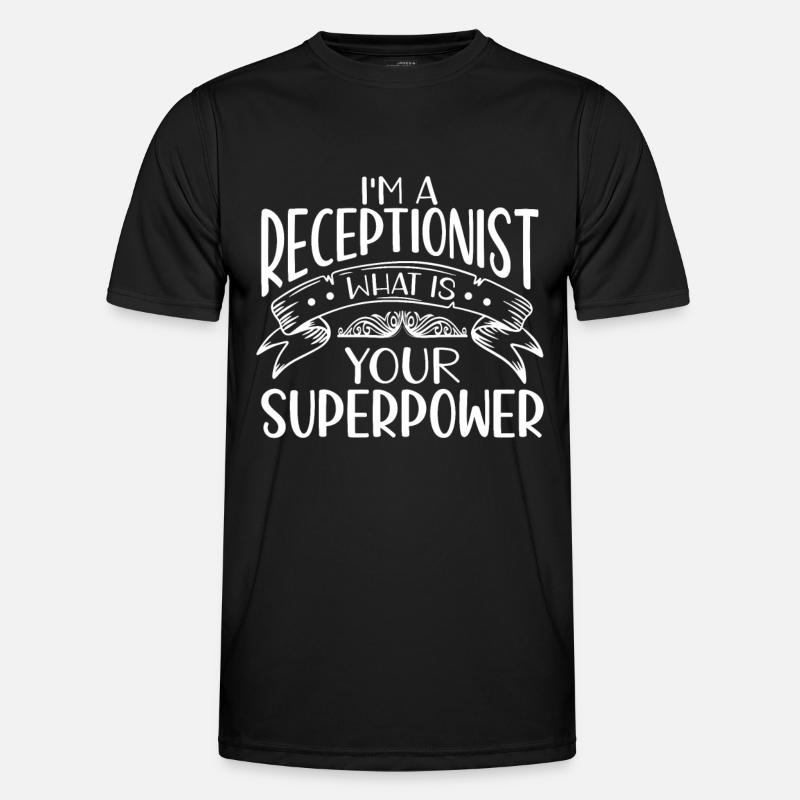 Receptionist Office Worker - Men's Functional T-Shirt - black